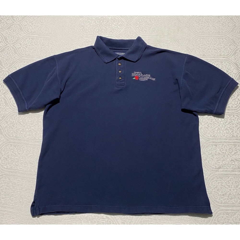 Peter Giunulli Golf Polo Shirt Mens Large L Navy Donald E Stephens Convention T